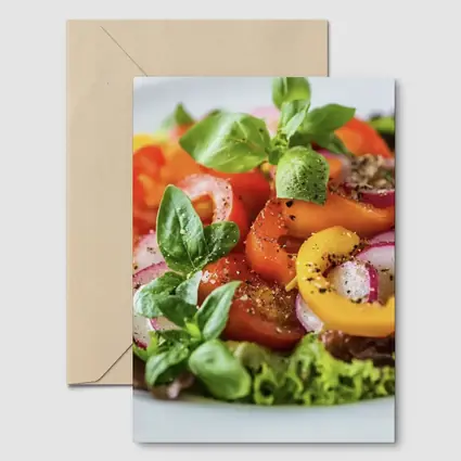 Fresh Garden Salad With Colorful Vegetables