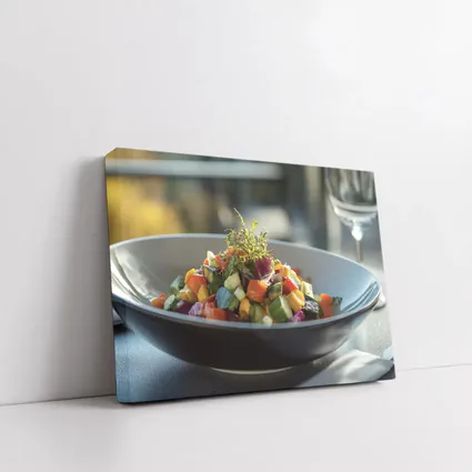 Roasted Vegetable Salad Fine Dining Bowl