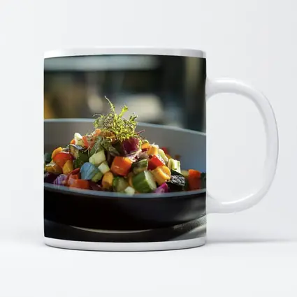 Roasted Vegetable Salad Fine Dining Bowl
