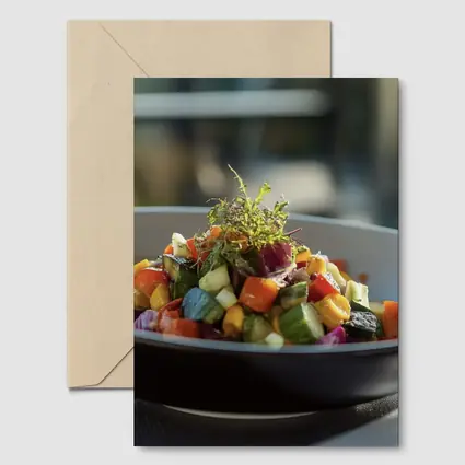 Roasted Vegetable Salad Fine Dining Bowl