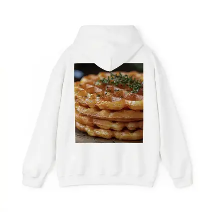Golden Crispy Waffles Stack Herb Topped