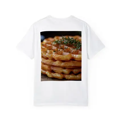 Golden Crispy Waffles Stack Herb Topped