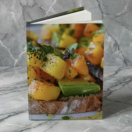 Mango Avocado Toast on Rustic Bread