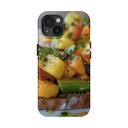 Mango Avocado Toast on Rustic Bread