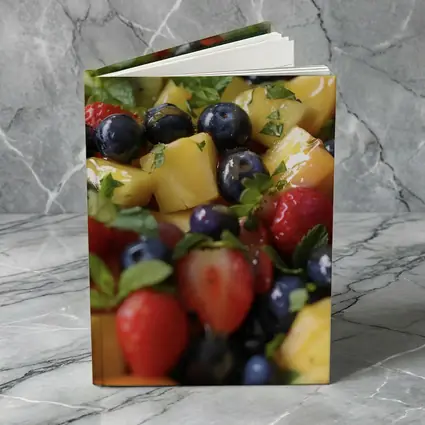 Fresh Fruit Salad Bowl With Mint
