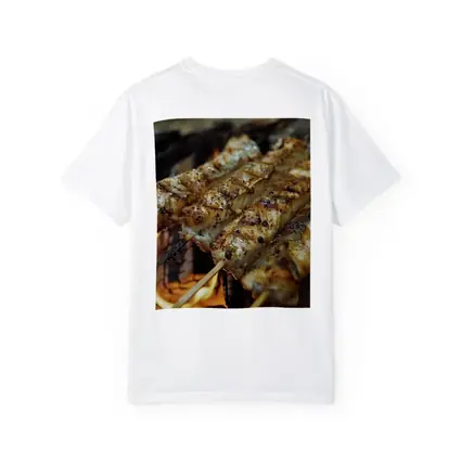 Grilled Fish Skewers Over Open Campfire