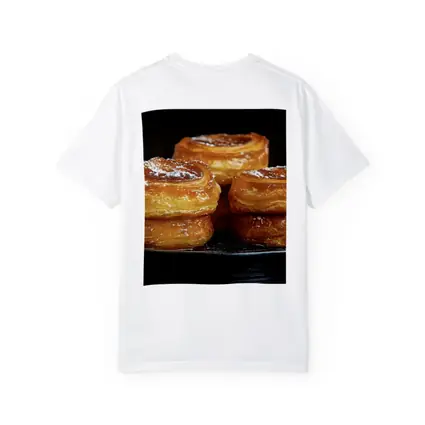 Golden Flaky Pastries On Dark Plate