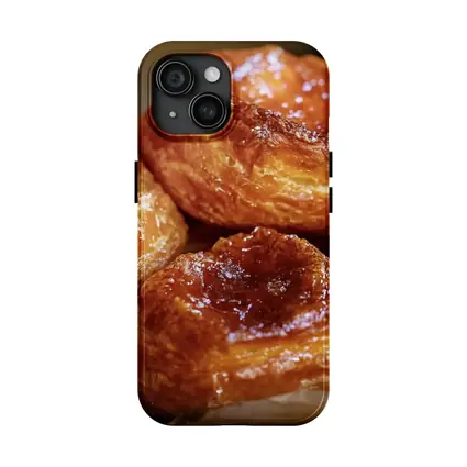 Golden Glazed Kouign Amann Pastries Rustic Basket