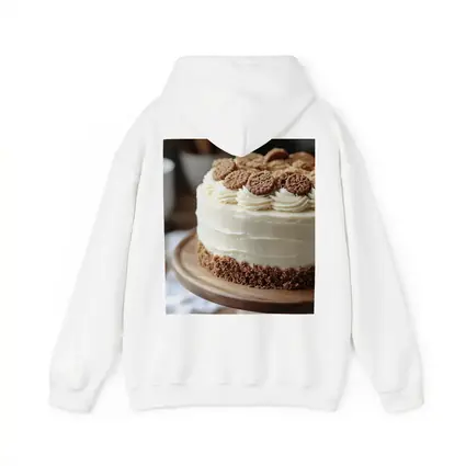 Cream Frosted Cookie Cake Wooden Stand