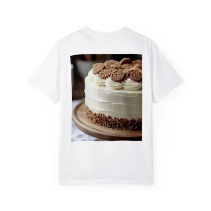 Cream Frosted Cookie Cake Wooden Stand