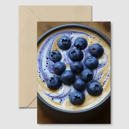 Blueberry Coffee Latte Swirl Dark Mug
