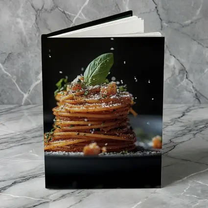 Spaghetti Pasta Stack Dark Background