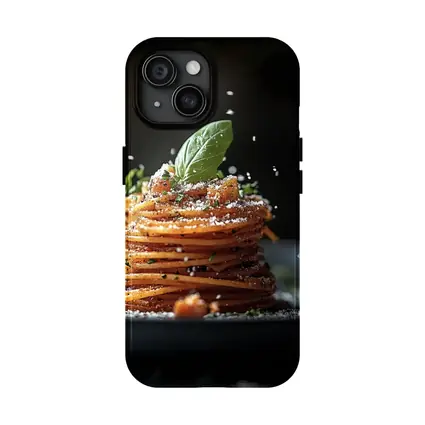 Spaghetti Pasta Stack Dark Background