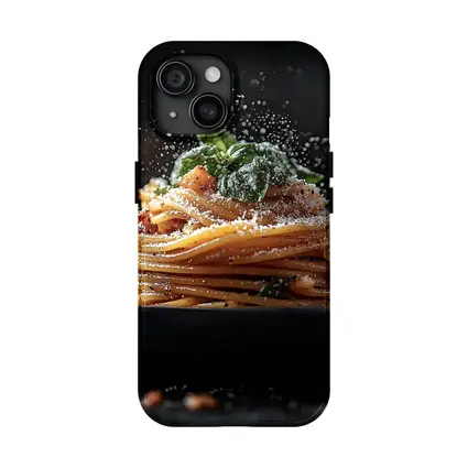 Spaghetti Bolognese Parmesan Dark Plate