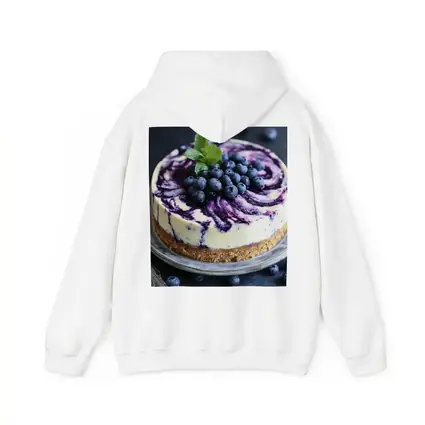 Blueberry Swirl Cheesecake on Dark Background