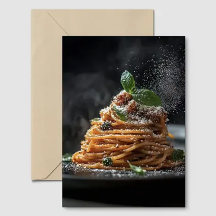 Spaghetti Bolognese Dark Dramatic Food Art