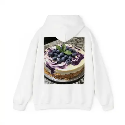 Blueberry Swirl Cheesecake Fresh Mint Topping