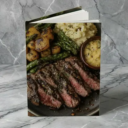 Grilled Steak Plate With Roasted Vegetables
