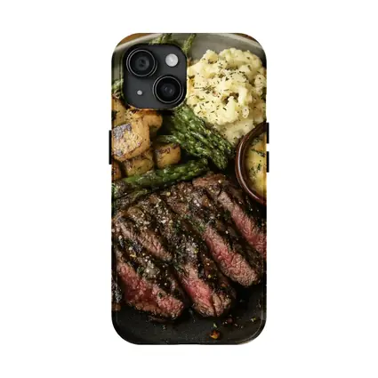 Grilled Steak Plate With Roasted Vegetables