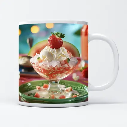 Watermelon Ice Cream Sundae Summer Dessert