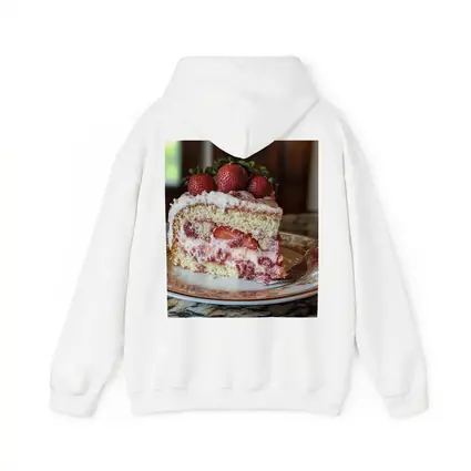 Strawberry Cream Cake Slice Floral Plate