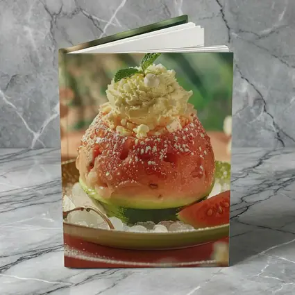 Guava Sorbet Dessert Tropical Floral Background