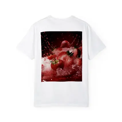 Fresh Strawberries Splashing in Red Juice