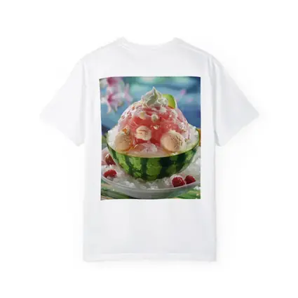 Watermelon Bingsu Shaved Ice Summer Dessert Bowl