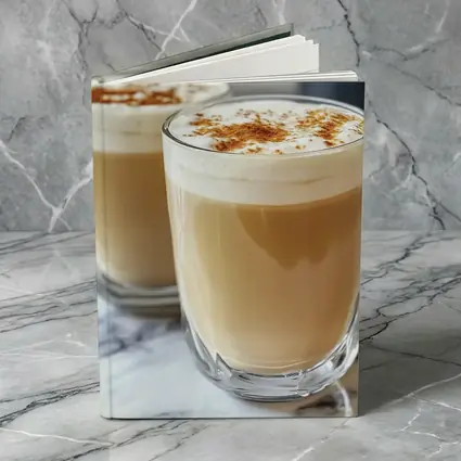 Latte Coffee Glasses With Cinnamon Foam