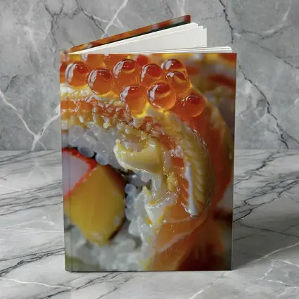 Salmon Sushi Roll With Ikura Roe