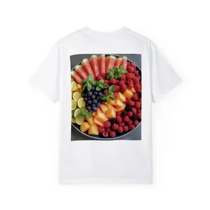 Fresh Fruit Platter With Mint Garnish