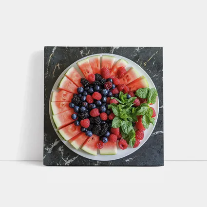 Watermelon Berry Platter With Fresh Mint
