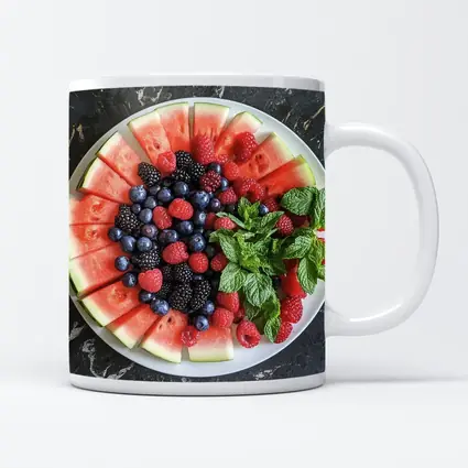 Watermelon Berry Platter With Fresh Mint