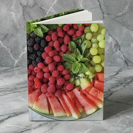 Fresh Fruit Platter on Marble Surface