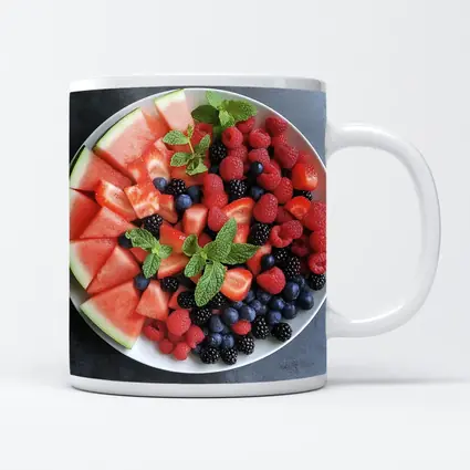 Fresh Summer Fruit Platter With Mint