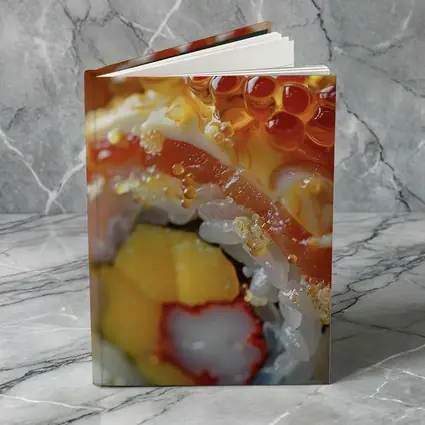 Close Up Sushi Roll With Salmon Roe