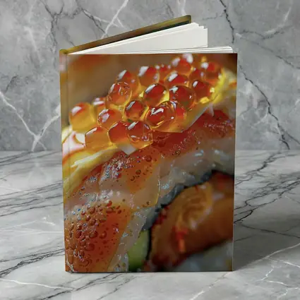 Salmon Sushi Roll With Ikura Caviar