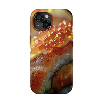Salmon Sushi Roll With Ikura Caviar