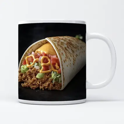 Beef Burrito With Cheese Tomato Dark Background