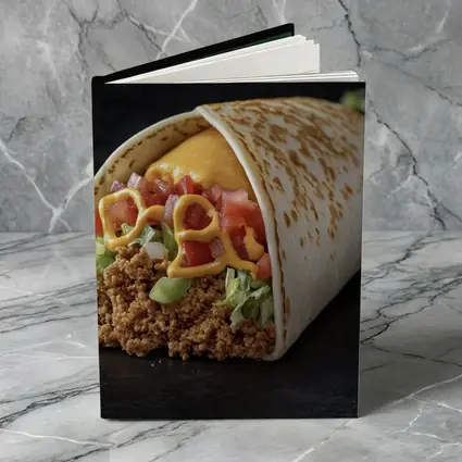 Beef Burrito With Cheese Tomato Dark Background