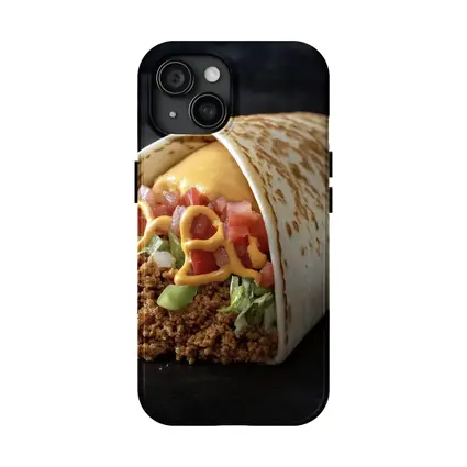 Beef Burrito With Cheese Tomato Dark Background