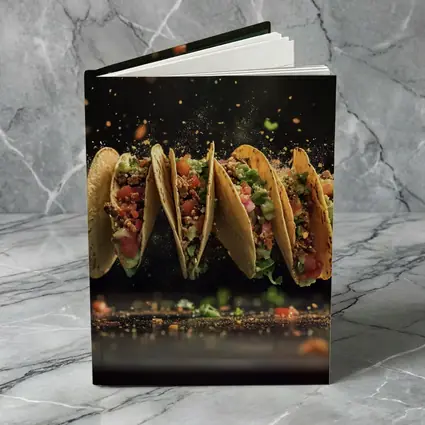 Flying Tacos Dark Background Food Art