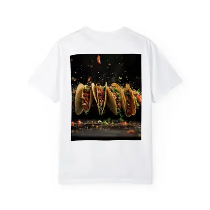 Flying Tacos Dark Background Food Art