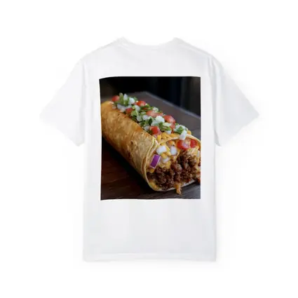 Loaded Beef Burrito Melted Cheese Toppings