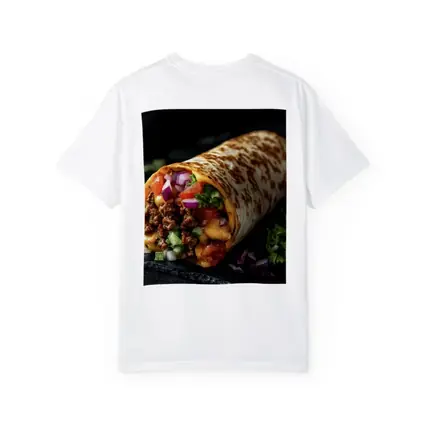 Loaded Beef Burrito Melted Cheese Dark Background