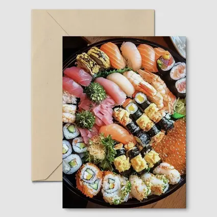 Large Sushi Platter Assorted Rolls Nigiri