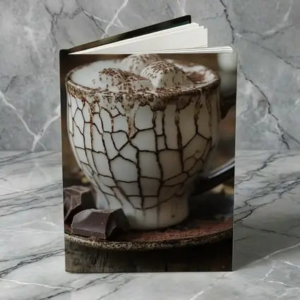 Hot Chocolate Marshmallows Rustic Ceramic Mug