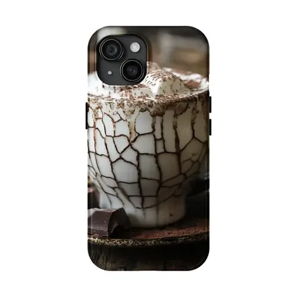Hot Chocolate Marshmallows Rustic Ceramic Mug