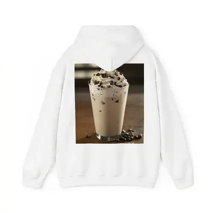 Iced Coffee Drink Whipped Cream Chocolate Wood