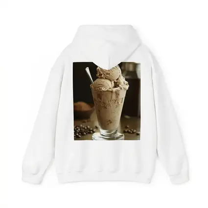 Coffee Ice Cream Glass With Coffee Beans